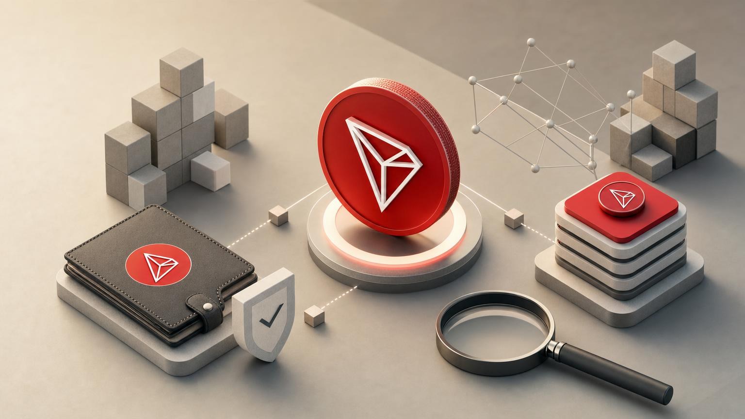 TRON-tárcacím, hálózat és tranzakciós adatok ellenőrzése egy TRX-váltás jóváhagyása előtt